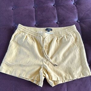 Banana Republic High Waist Yellow Shorts
